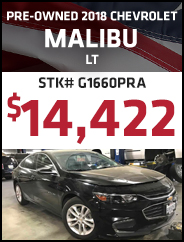 Pre-Owned 2018 Chevrolet Malibu LT