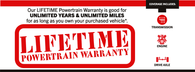 Lifetime Powertrain warranty