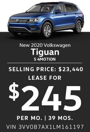 New 2020 Tiguan S 4Motion