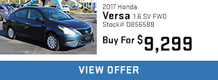 2017 Nissan Versa 1.6 SV FWD