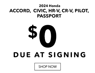 2024 Honda Accord, 2024 Honda Civic, 2024 Honda HR-V, 2024 Honda CR-V, 2024 Honda Pilot, 2024 Honda Passport Models 