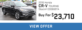 2016 HONDA CRV TOURING