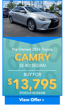Pre-Owned 2016 Toyota Camry SE 4D Sedan