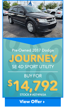 Pre-Owned 2017 Dodge Journey SE 4D Sport Utility
