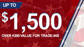 $1,500 Over KBB Value For Trade-Ins