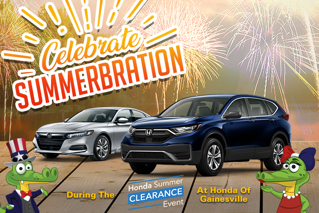 Celebrate Summerbration During the Honda Clearance Event at Honda of Gainesville