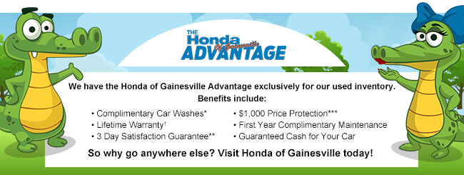 The Honda of Gainesville Advantage