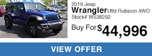 2019 Jeep Wrangler Unlimited Rubicon 4WD