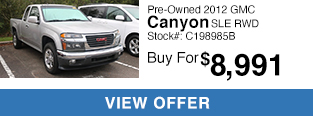 Pre-Owned 2012 GMC Canyon SLE1 RWD Standard Bed
