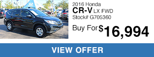 Pre-Owned 2016 Honda CR-V LX FWD