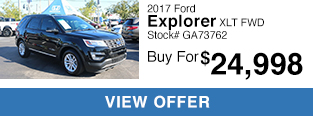 Pre-Owned 2017 Ford Explorer XLT FWD 4D Sport Utility