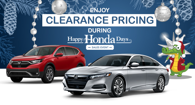 Enjoy Clearance Pricing During Happy Honda Days