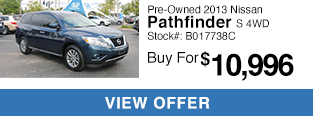 Pre-Owned 2013 Nissan Pathfinder S 4WD