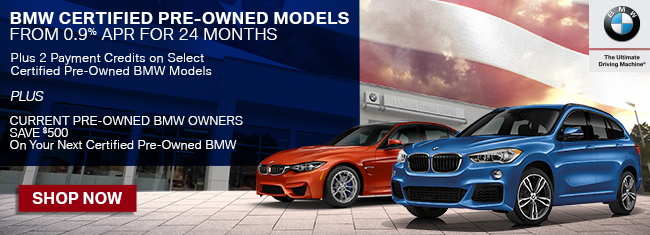 0.9% for 24 Months on BMW Certified Pre-Owned Models