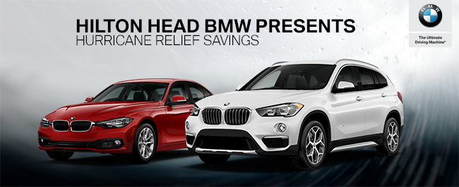 Hurrican Relief Savings at Hilton Head BMW