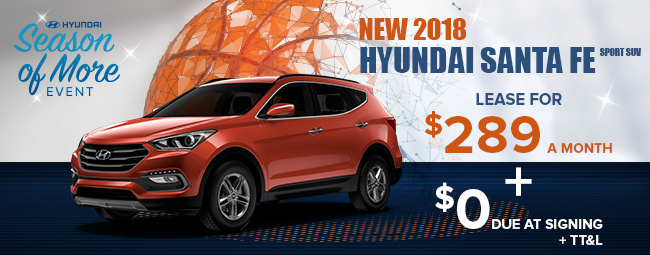 New 2018 Hyundai Santa Fe Sport SUV