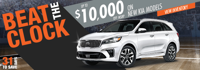 Up To $10,000 Off MSRP On New KIAs