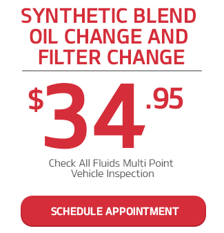 Synthetic Blend Oil Change and Filter Change