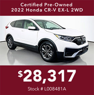 Certified Pre-Owned 2022 Honda CR-V 2WD EX