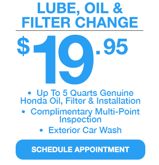 Lube, Oil & Filter Change $19.95