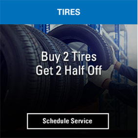 Buy 2 tires get 2 half off
