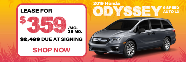 2019 Honda Odyssey 9 Speed Auto LX