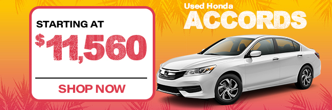 Used Accords Starting At $11,560
