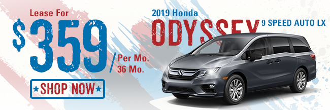 2019 Honda Odyssey 9 Speed Auto LX