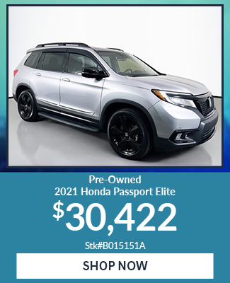 Pre-Owned 2021 Honda Passport Elite