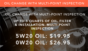 Oil change with Multi-point inspection
