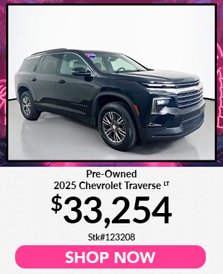 Pre-Owned 2025 Chevrolet Traverse LT