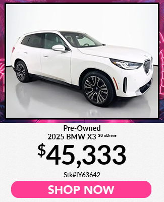 Pre-Owned 2025 BMW X3 30 xDrive