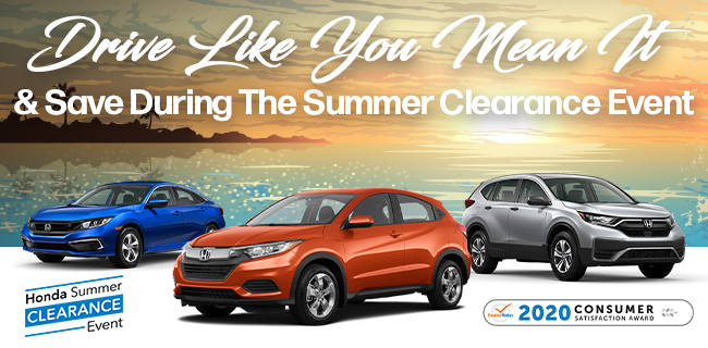 Summer Clearance Event, Drive Like You Mean It & Save BIG!