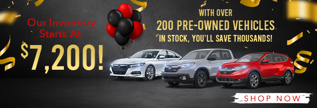 Shop 200 pre-owned vehicles