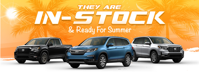 Promotional Offer from Honda of Ocala, Ocala, Florida showing Honda Vehicles