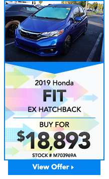 2019 Honda FIT EX Hatchback