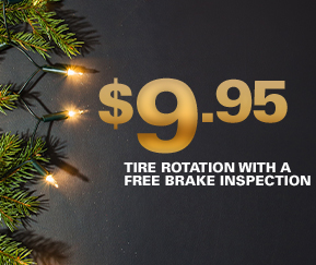$9.95 Tire Rotation With A Free Brake Inspection