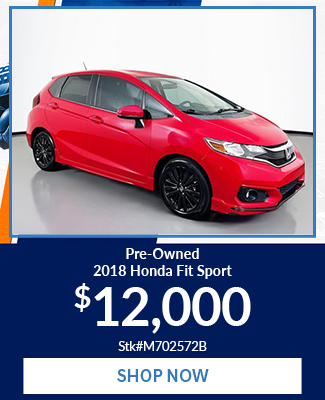 Pre-Owned 2018 Honda Fit Sport
