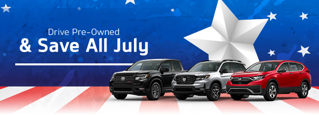 Drive Pre-Owned and save all July