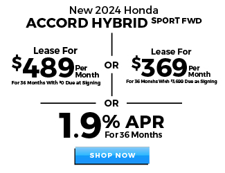 Honda Accord offer