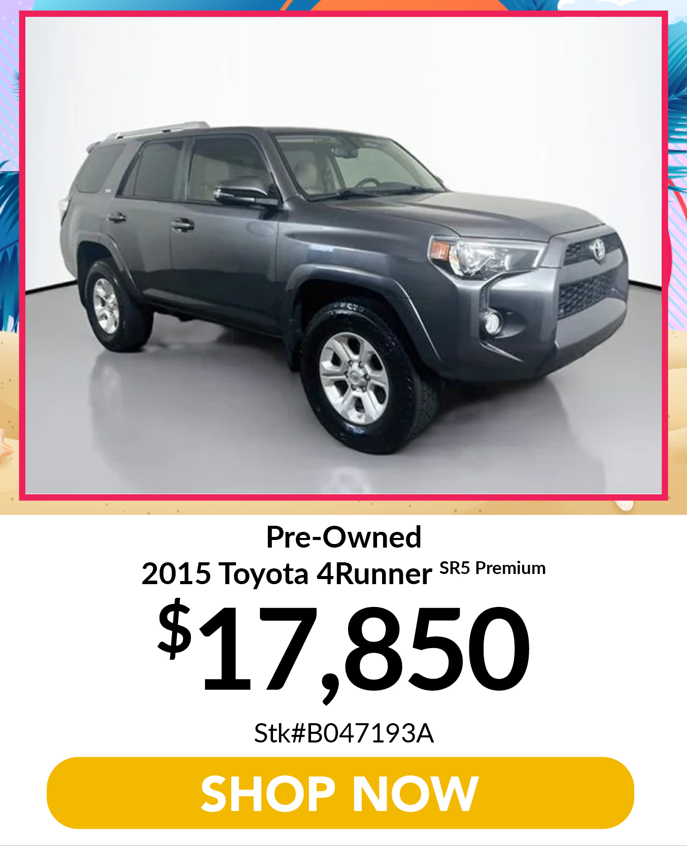 Pre-Owned 2015 Toyota 4Runner