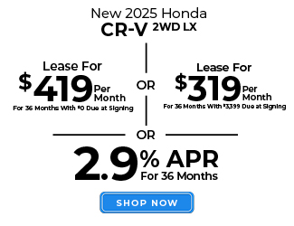 Honda CR-V offer