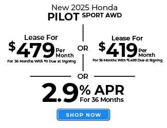 Honda Pilot offer