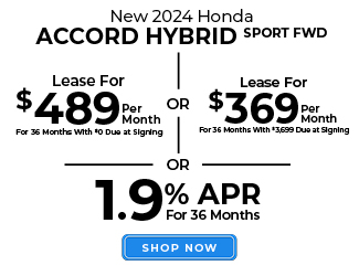 Honda 2024 Honda 2024 Honda Accord Hybrid Sport FWD offer