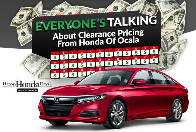Everybody’s Talking About Clearance Pricing From Honda Of Ocala