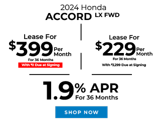 2024 Honda Accord LX FWD offer