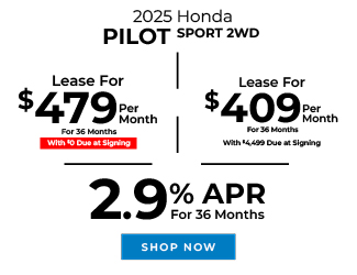 2025 Honda Pilot Sport 2WD offer