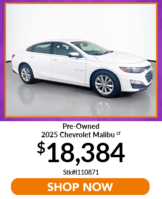 Pre-Owned 2025 chevrolet malibu lt fwd 4d sedan