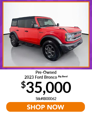 Pre-Owned 2023 ford bronco big bend 4wd