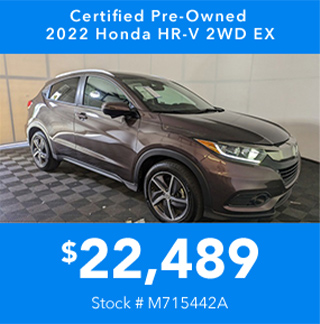 Certified Pre-Owned 2022 Honda HR-V 2WD EX